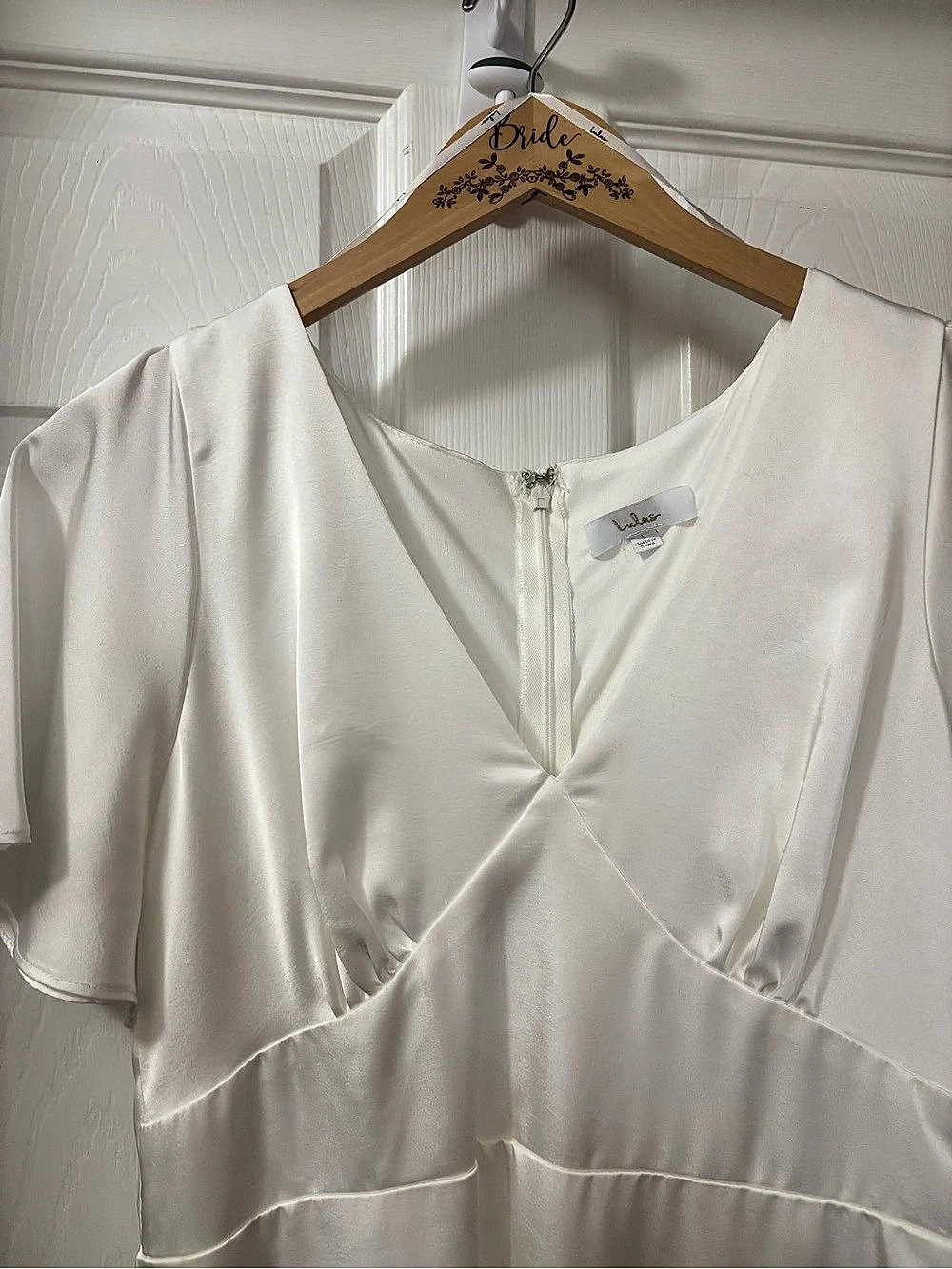Lulus Bridal White Dress Like New